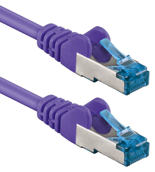 Cavo di Rete Patch in Rame Cat. 6A S/FTP LSZH 2 m Viola