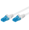 Cavo di rete Patch in Rame Cat. 6A Bianco U/UTP 0.5 m