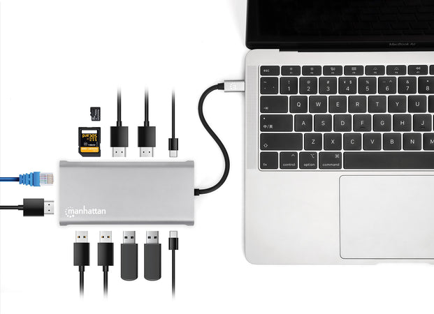 Docking Station USB-C&trade PD 12-in-1 5 Porte USB SD e MicroSD HDMI con MST 4K