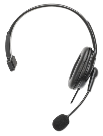 Cuffia Mono USB con Microfono Reversibile Cavo 2m