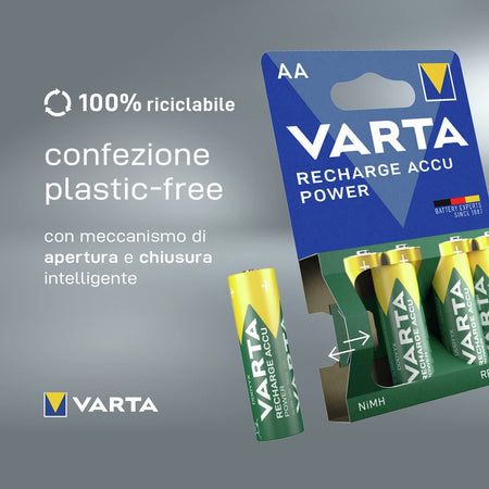 Blister 2 Batterie Ricaricabili Mini Stilo AAA 800 mAh