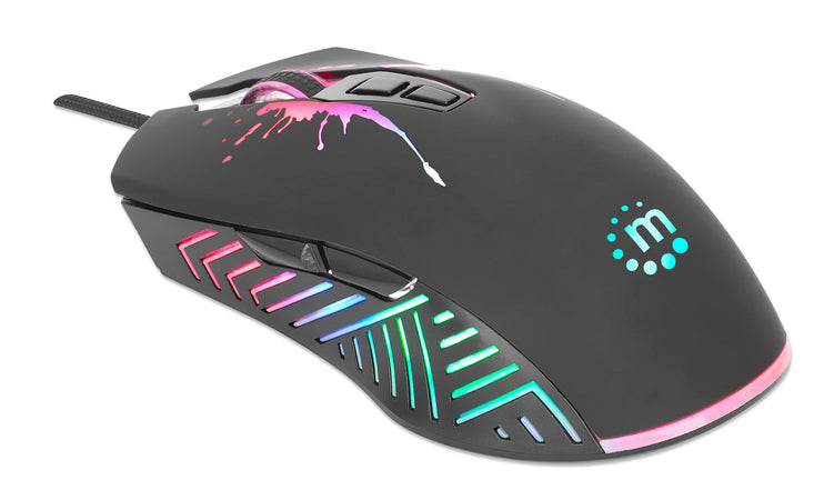 Mouse ottico Gaming LED RGB con cavo USB