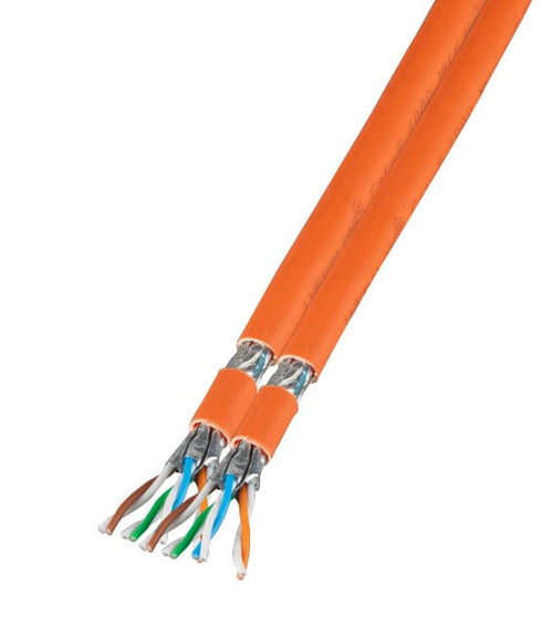 Matassa S/FTP Cavo Cat. 7 Rame Duplex 1000MHz Dca 100m Rigido FRNC-B Arancione