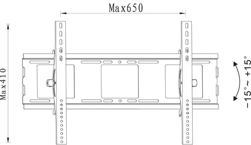 Supporto a Muro per TV LED LCD 32-70'' Inclinabile