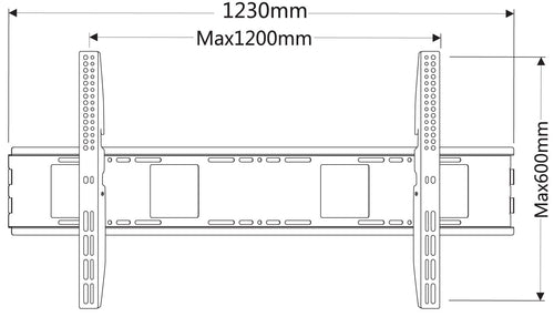 Staffa a Muro Fissa TV LED LCD 55-100''