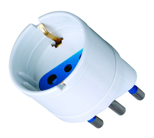 Adattatore spina 16A presa Schuko Bianco