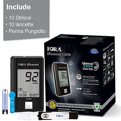 Meter fora diamond gd50 glucometro
