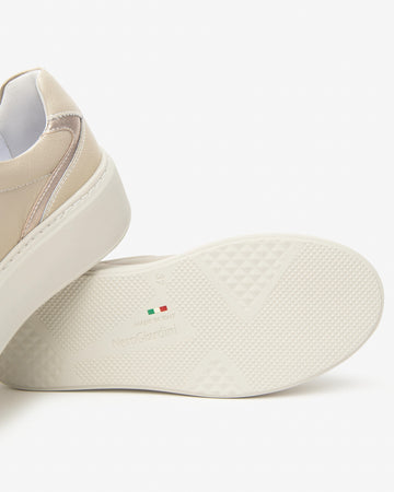 Nero Giardini sneakers donna in pelle beige I514212D412