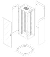 Armadio Rack NextGen 19'' 800x600 42U Nero