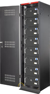 Armadio Rack 19'' 600x600 47U per Batterie Fotovoltaico Nero