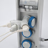 Adattatore Industriale Triplex da Spina Italiana 16A a 3 Prese Bipasso Schuko