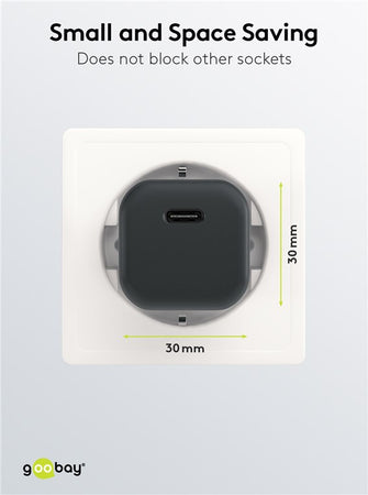 Alimentatore Caricatore Rapido USB-C&trade PD GaN Nano 20W 3A Nero