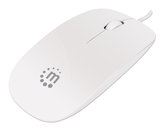 Mini Mouse Ottico USB Silhouette Cavo 1,2m Bianco