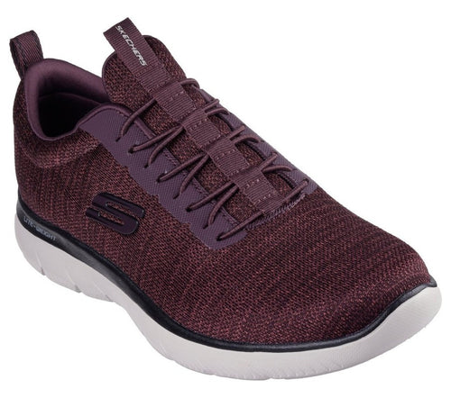 Skechers Summits - Sorenz 232697 BUBKBURG – Men's Black/Burgundy Sneakers