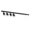 Plafoniera Minimal 5 Luci Baster In Acciaio Nero E14+Gu10