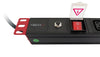 Multipresa 8 Posti C13 da Rack 19'' con Interruttore e Protezione Termica Spina C14 1U