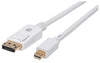 Cavo Mini DisplayPort Maschio a DisplayPort Maschio 4K 60Hz 2m Bianco