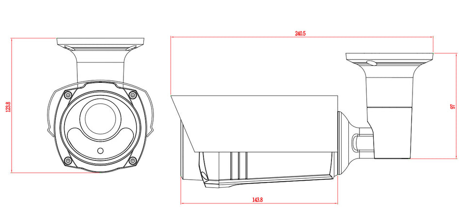 Telecamera IP 2Mp Full HD IR Starlight IP66 Lenti Motorizzate, DGM2643SVP