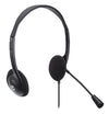 Cuffia Stereo On Ear USB con Microfono Cavo 1.5m Nero