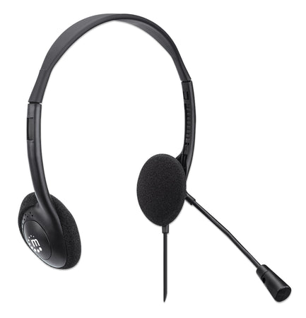Cuffia Stereo On Ear USB con Microfono Cavo 1.5m Nero