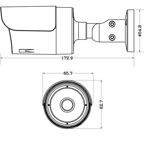 Telecamera CCTV Bullet 8Mp 4-in-1 IP67, DGC8106AT