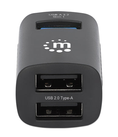 Hub USB-C&trade 3.2 Gen1 a 3 porte USB-A Compatto Nero