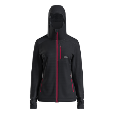 Great Escapes Cosmique lady long zip fleece jacket vulcan