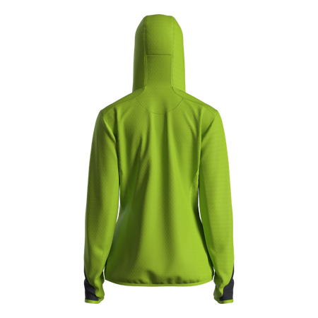 Great Escapes Cosmique lady long zip fleece jacket lime green