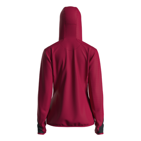 Great Escapes Cosmique lady long zip fleece jacket persian red