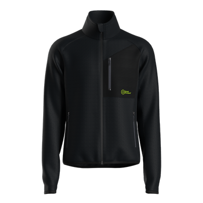 Great Escapes Roseg man long zip fleece black