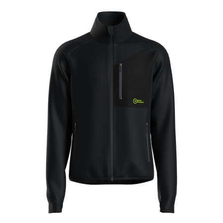 Great Escapes Roseg man long zip fleece black