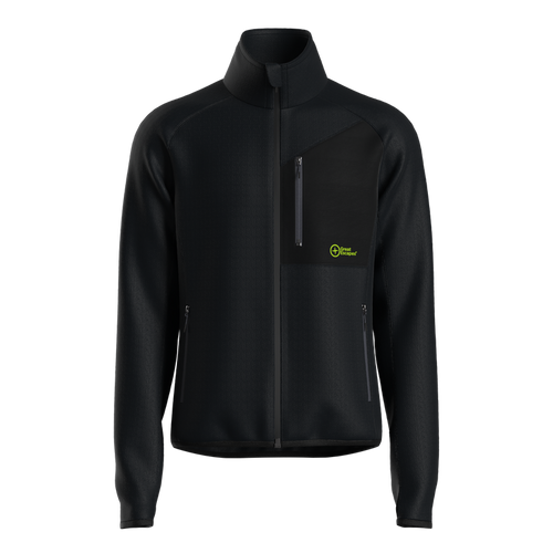 Great Escapes Roseg man long zip fleece black