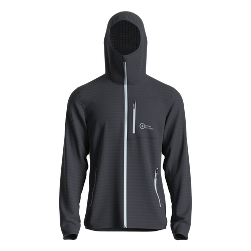 Great Escapes Cosmique man long zip fleece jacket vulcan