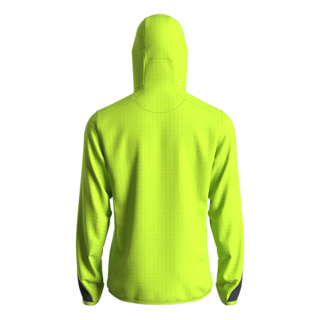 Great Escapes Cosmique man long zip fleece jacket lime green
