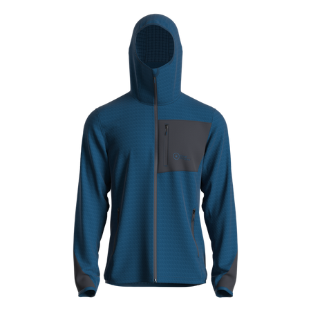 Great Escapes Cosmique man long zip fleece jacket gibraltar sea