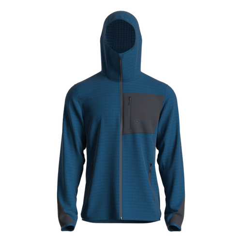 Great Escapes Cosmique man long zip fleece jacket gibraltar sea
