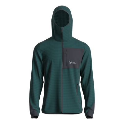 Great Escapes Cosmique man long zip fleece jacket ponderosa pine