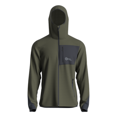 Great Escapes Cosmique man long zip fleece jacket forest night