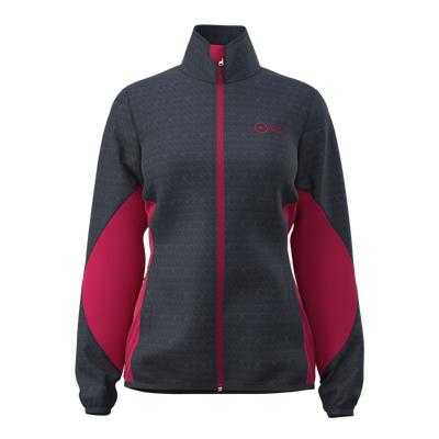 Great Escapes Tresero evo lady mid layer full zip vulcan/persian red