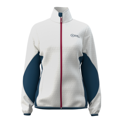 Great Escapes Tresero evo lady mid layer full zip white alyssum