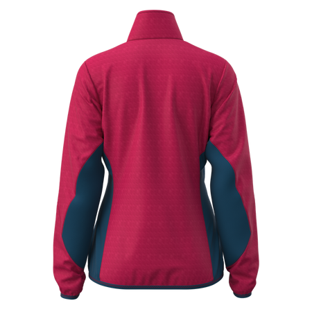 Great Escapes Tresero evo lady mid layer full zip persian red/gibraltar sea