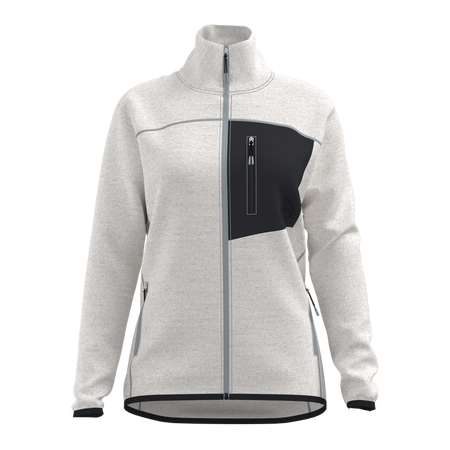 Great Escapes Henry lady full zip light fleece jacket white alyssum