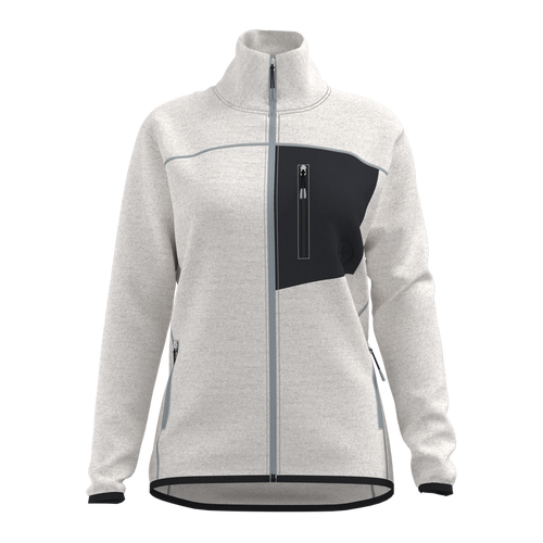 Great Escapes Henry lady full zip light fleece jacket white alyssum