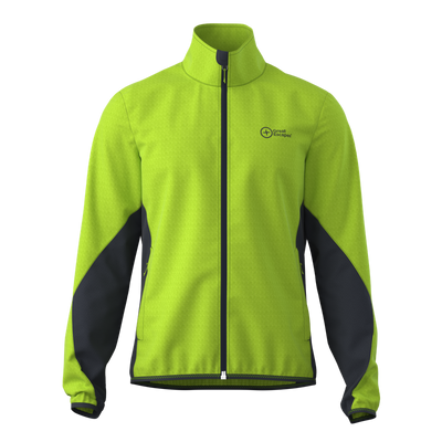 Great Escapes Koenigspitze evo man mid layer full zip lime green/black