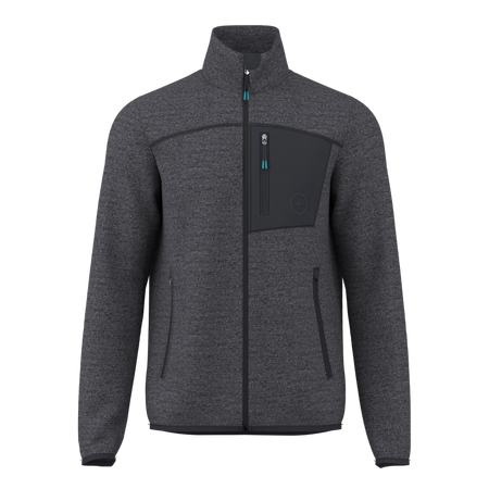 Great Escapes Henry men full zip light fleece jachet vulcan