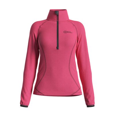 Great Escapes ADAMELLO lady light fleece halfa zip raspberry