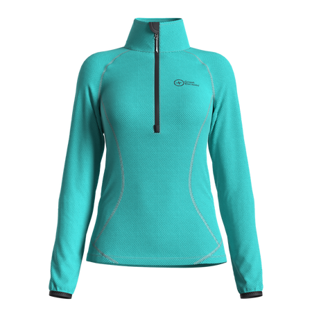 Great Escapes ADAMELLO lady light fleece halfa zip ceramic