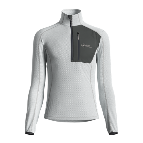 Great Escapes ADAMELLO lady light fleece halfa zip oyster