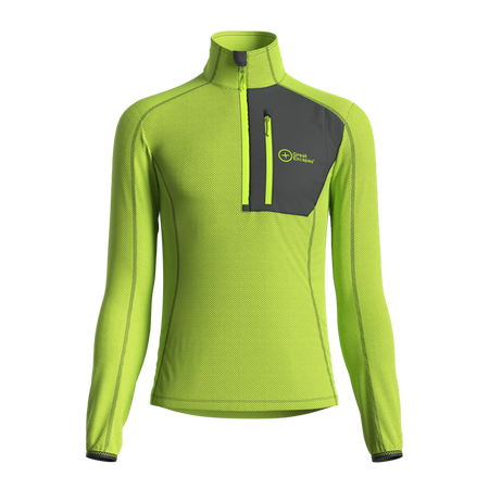 Great Escapes ADAMELLO lady light fleece halfa zip lime green
