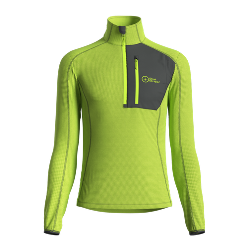 Great Escapes ADAMELLO lady light fleece halfa zip lime green